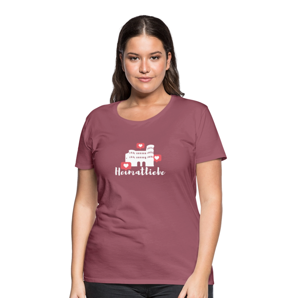 Frauen Premium T-Shirt Heimatliebe - Malve