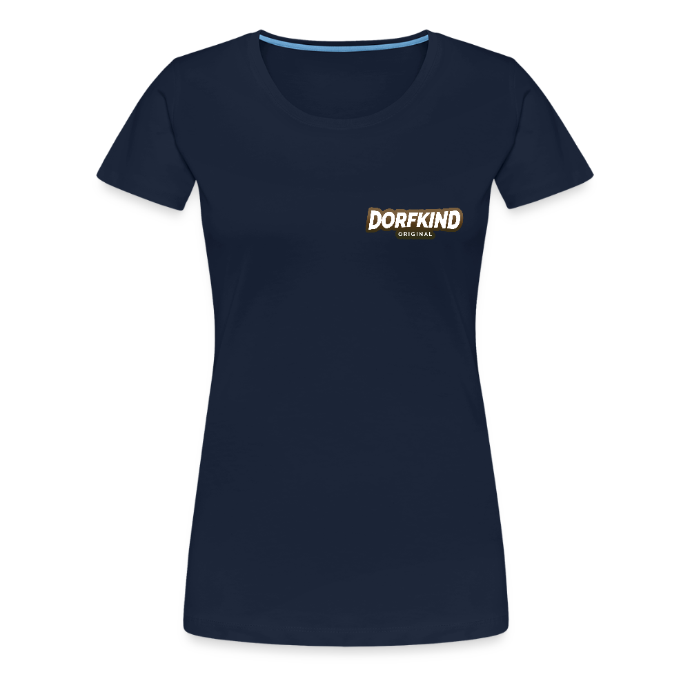 Frauen Premium T-Shirt Dorfkind - Navy