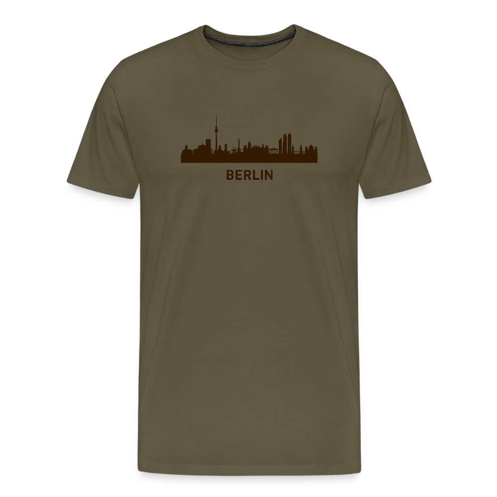Männer Premium T-Shirt Berlin - Khaki