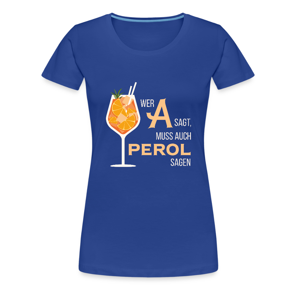 Frauen Premium T-Shirt Aperol - Königsblau