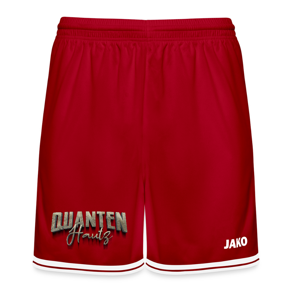 JAKO Basketball Short Center 2.0 Quanten Hautz - Rot/Weiß