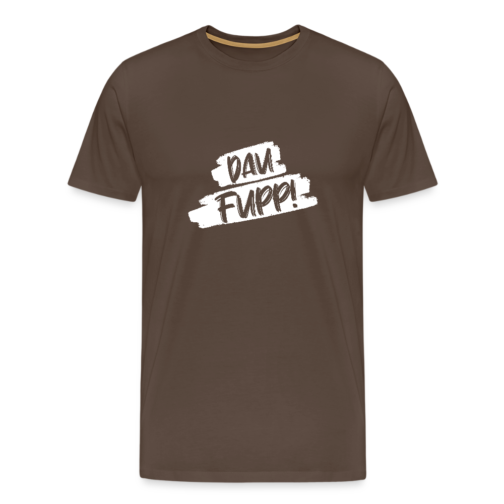 Männer Premium T-Shirt Dau Fupp - Edelbraun