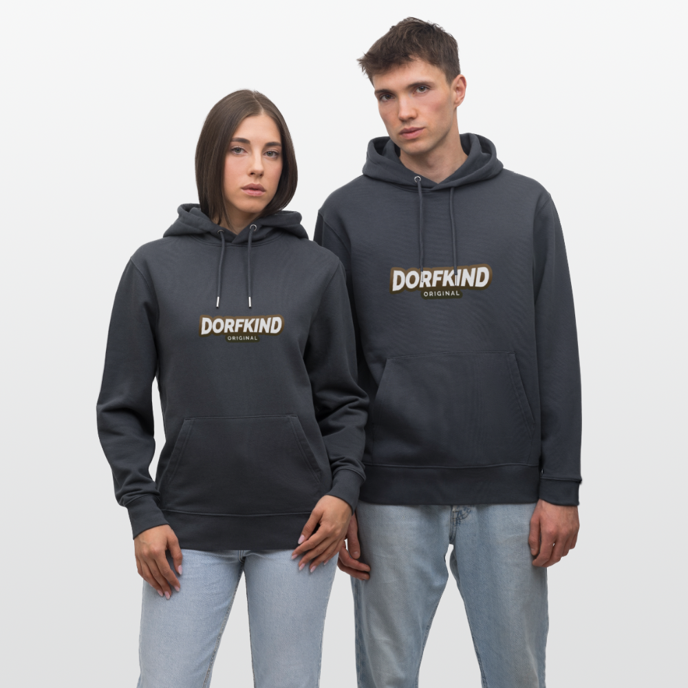 Stanley/Stella Unisex Bio-Hoodie Dorfkind - Indigoblau