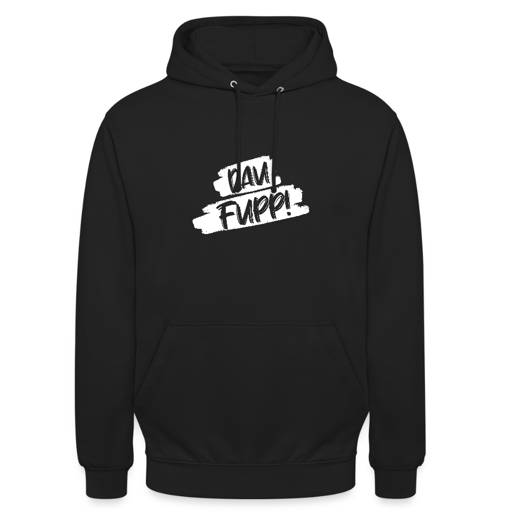 Unisex Hoodie Dau Fupp - Schwarz
