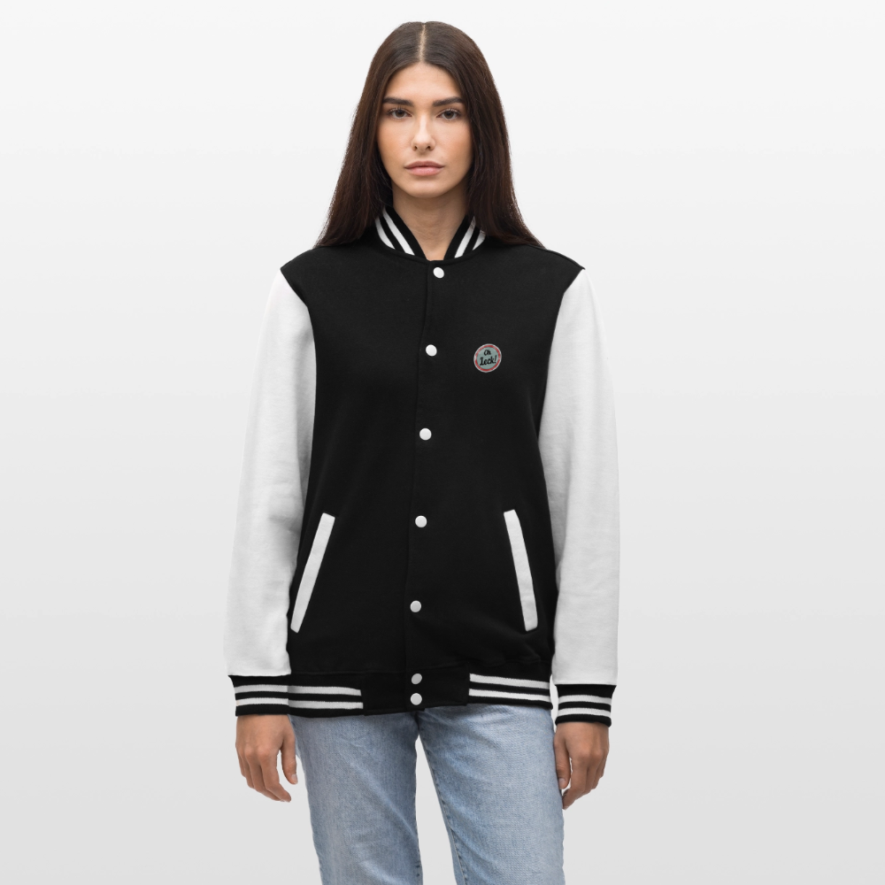 College-Sweatjacke Oh Leck! - Schwarz/Weiß