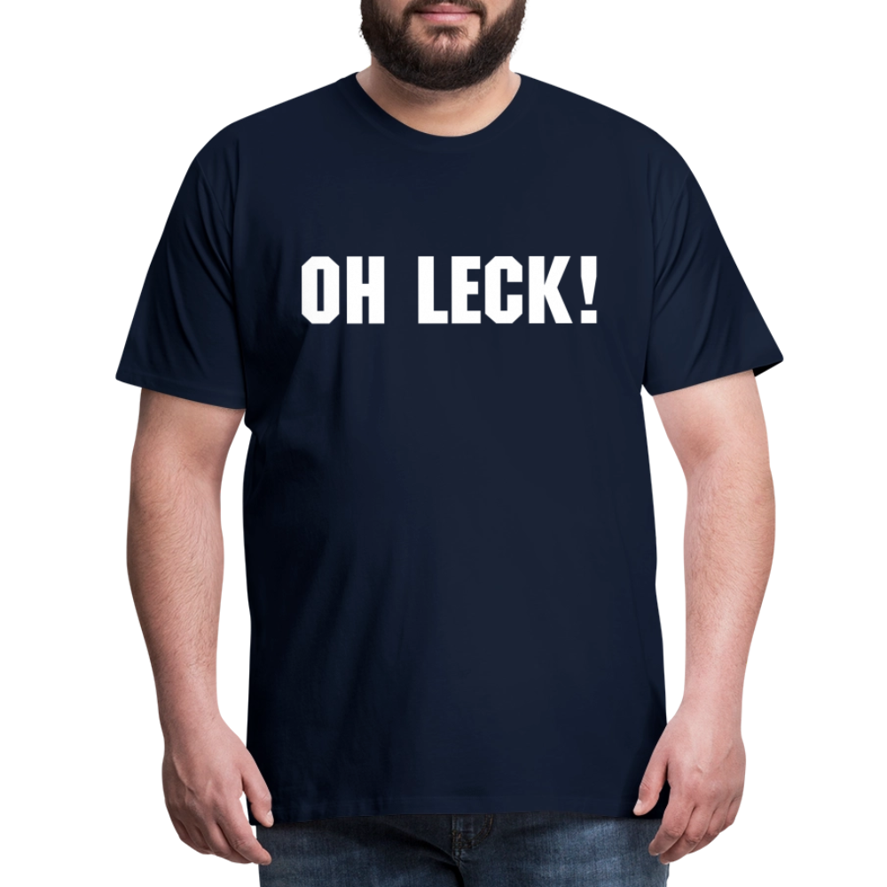 Männer Premium T-Shirt Oh Leck! - Navy