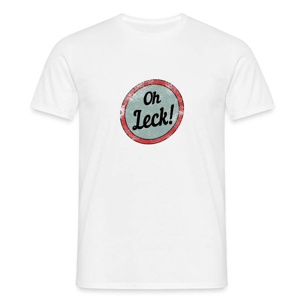 Männer T-Shirt Oh Leck! - Weiß