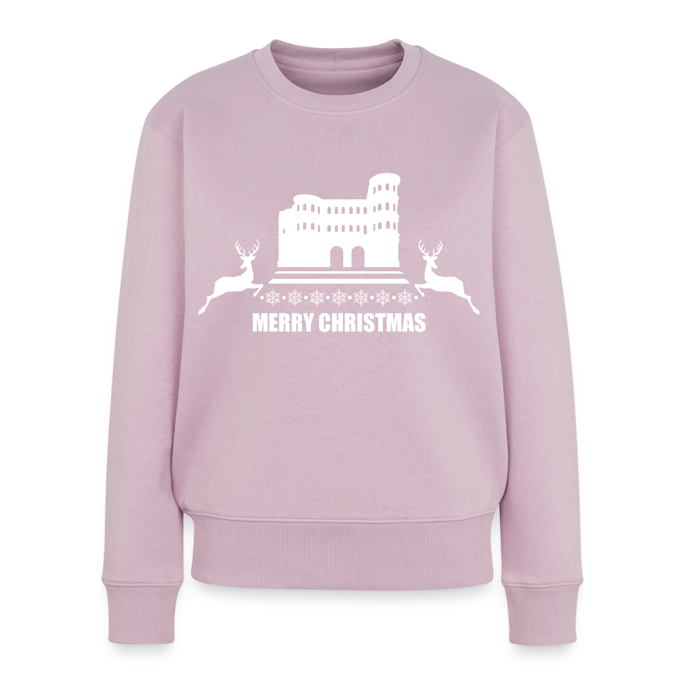 Frauen Premium Pullover Weihnachten - Altrosa