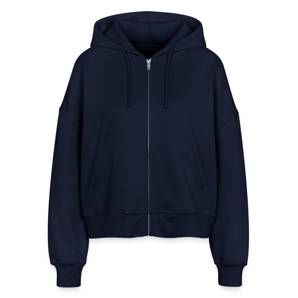 Stanley/Stella Boxy Frauen Bio Zip Hoodie Dorfkind - Navy