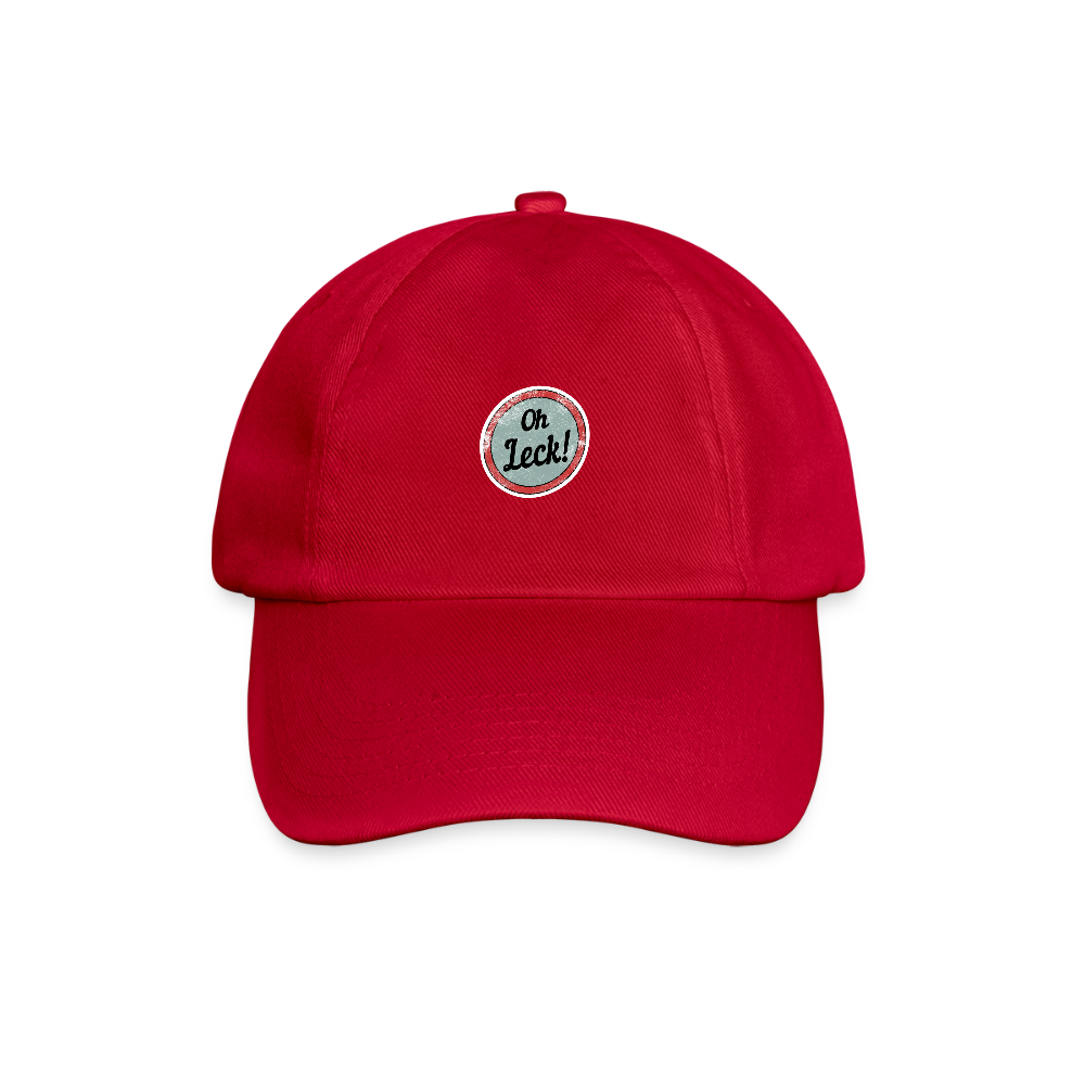Baseballkappe Oh Leck! - klassisch Rot