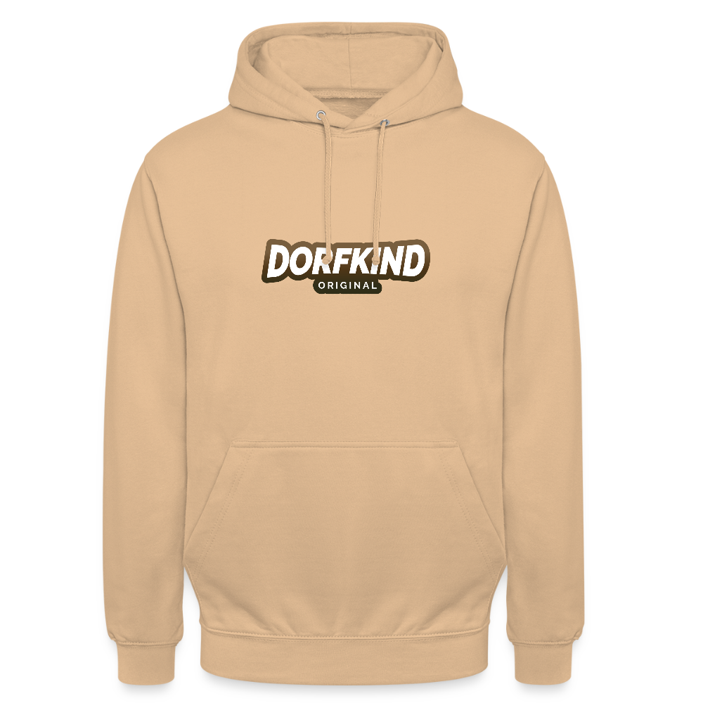 Unisex Hoodie Dorfkind - Pfirsich