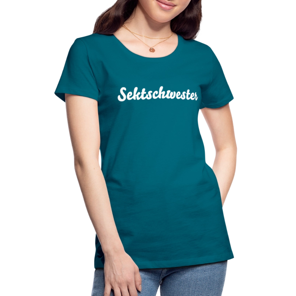 Frauen Premium T-Shirt Sektschwester - Divablau