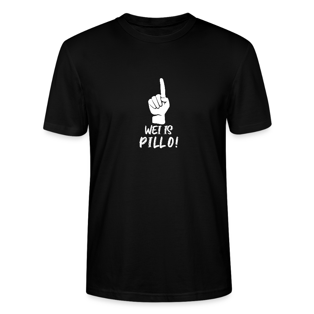 Stanley/Stella Unisex T-Shirt wei is Pillo - Schwarz