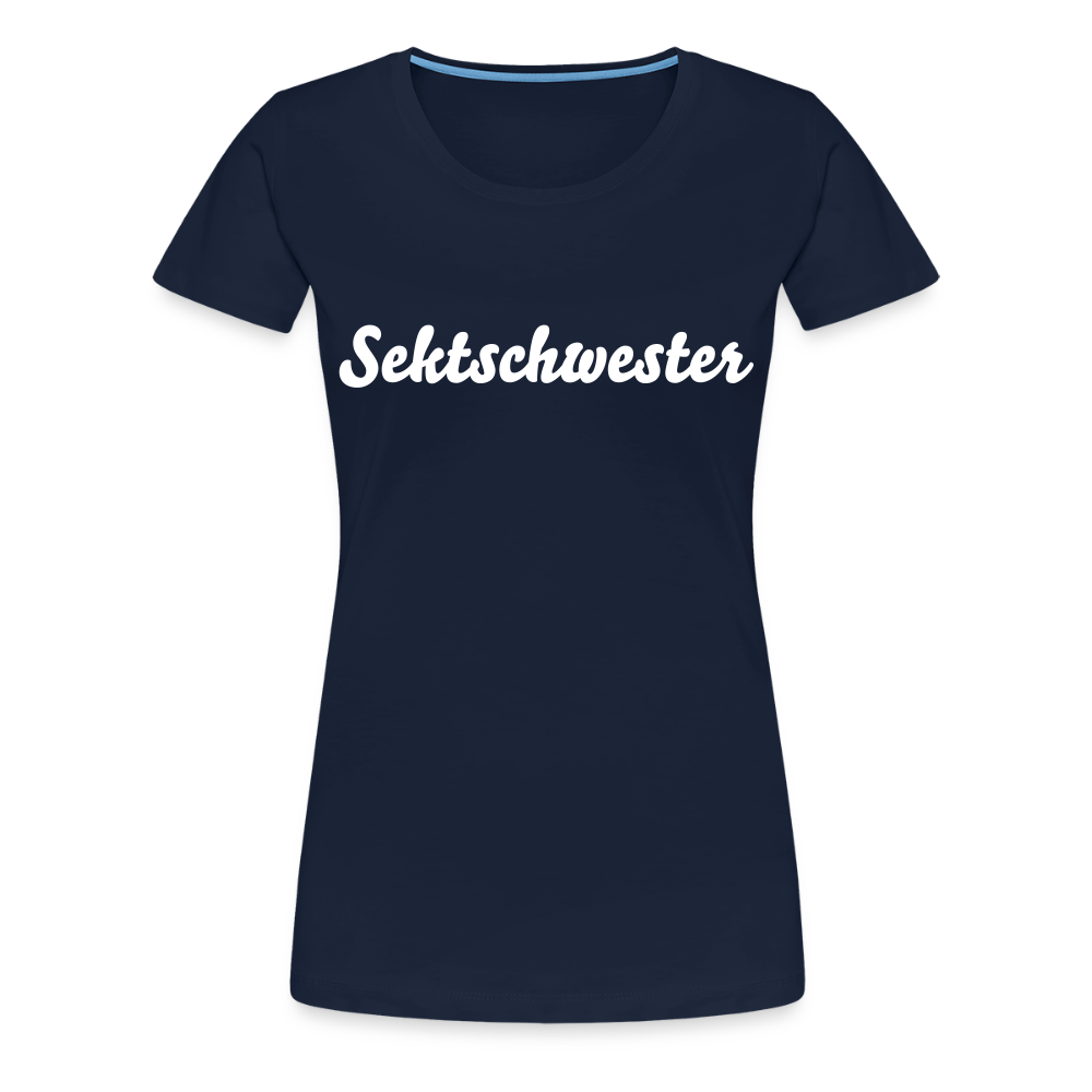 Frauen Premium T-Shirt Sektschwester - Navy