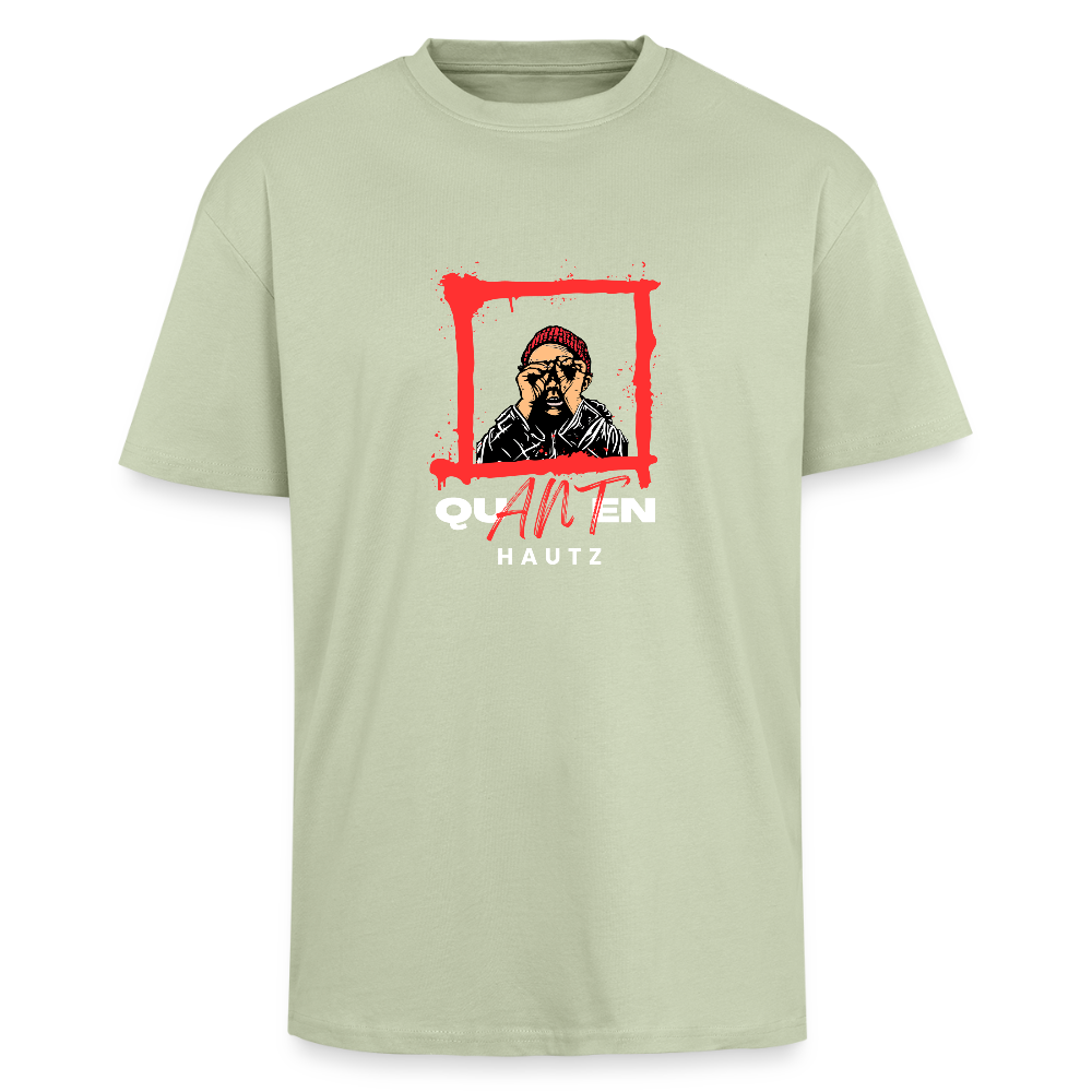 Heavy Oversize T-Shirt Quanten Hautz - Leichtes Salbeigrün 