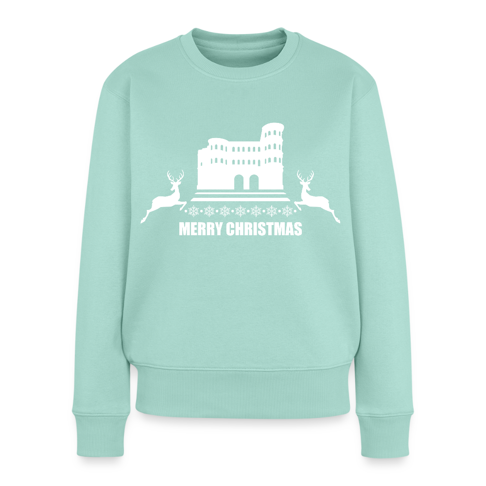 Frauen Premium Pullover Weihnachten - Mint 