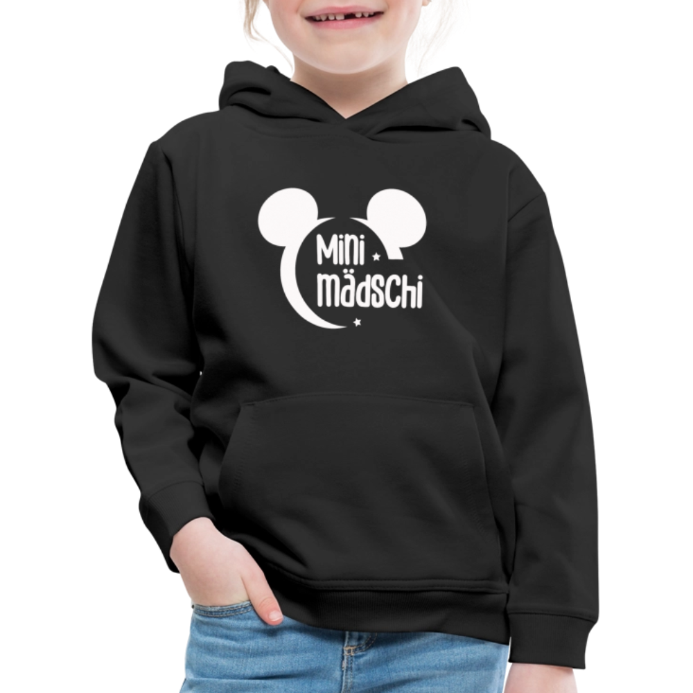 Kinder Premium Hoodie Mini Mädschi - Schwarz