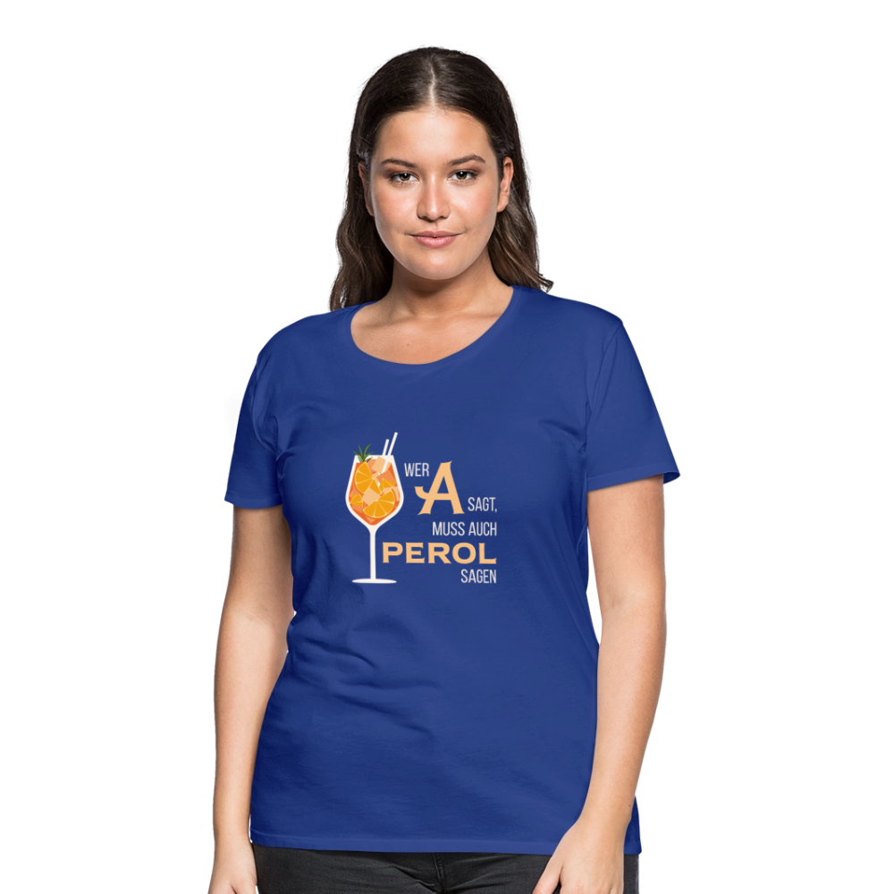 Frauen Premium T-Shirt Aperol - Königsblau
