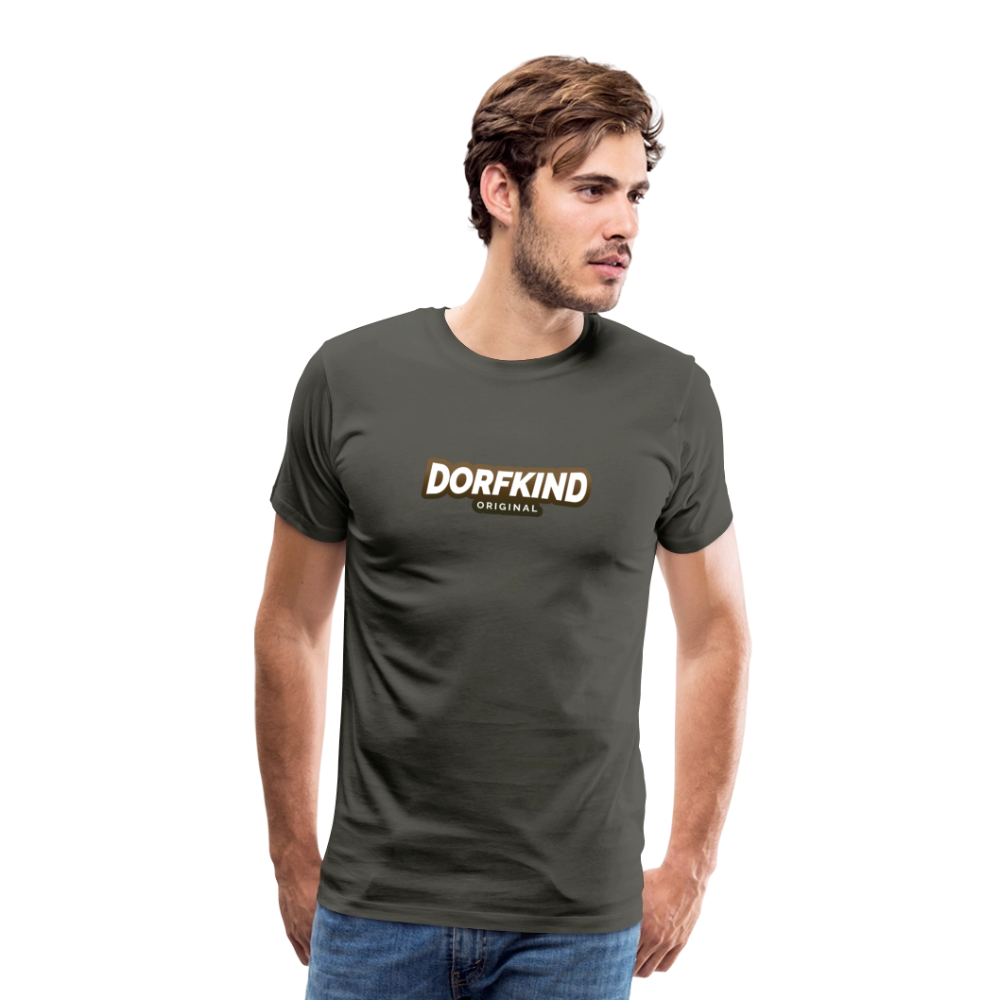 Männer Premium T-Shirt Dorfkind - Asphalt