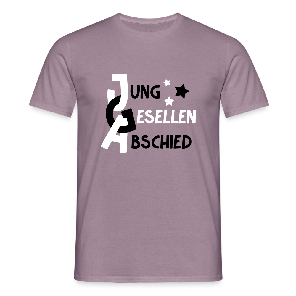 Männer T-Shirt JGA - Lilagrau 
