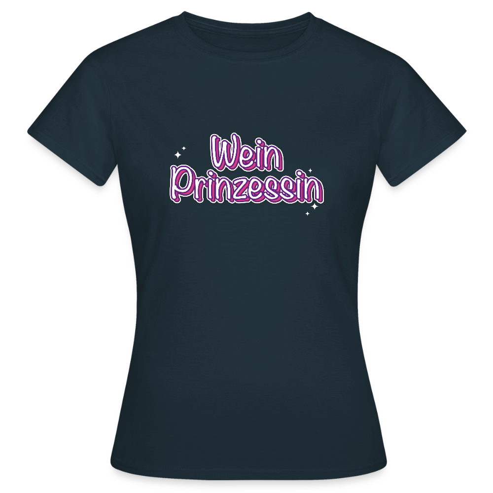 Frauen T-Shirt Weinprinzessin - Navy