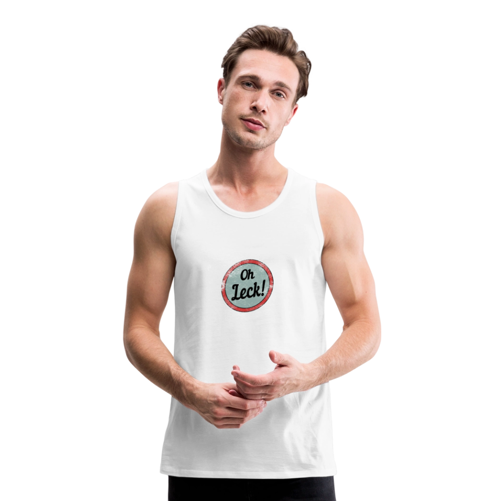 Männer Premium Tank Top Oh Leck! - Weiß