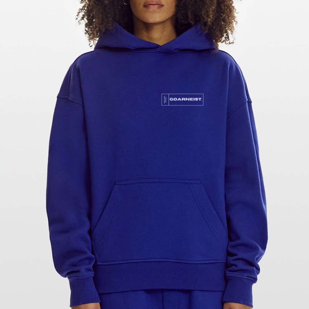 Heavyweight Oversized Organic Hoodie Made in EU goarneist - Iconic Blue