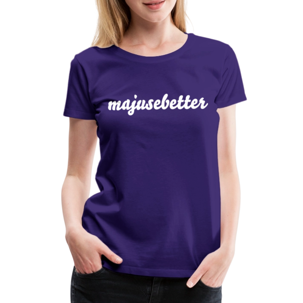 Frauen Premium T-Shirt majusebetter - Lila
