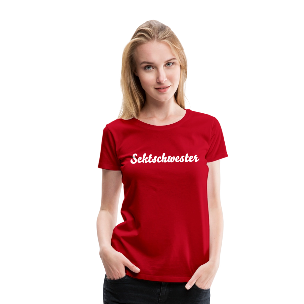 Frauen Premium T-Shirt Sektschwester - Rot