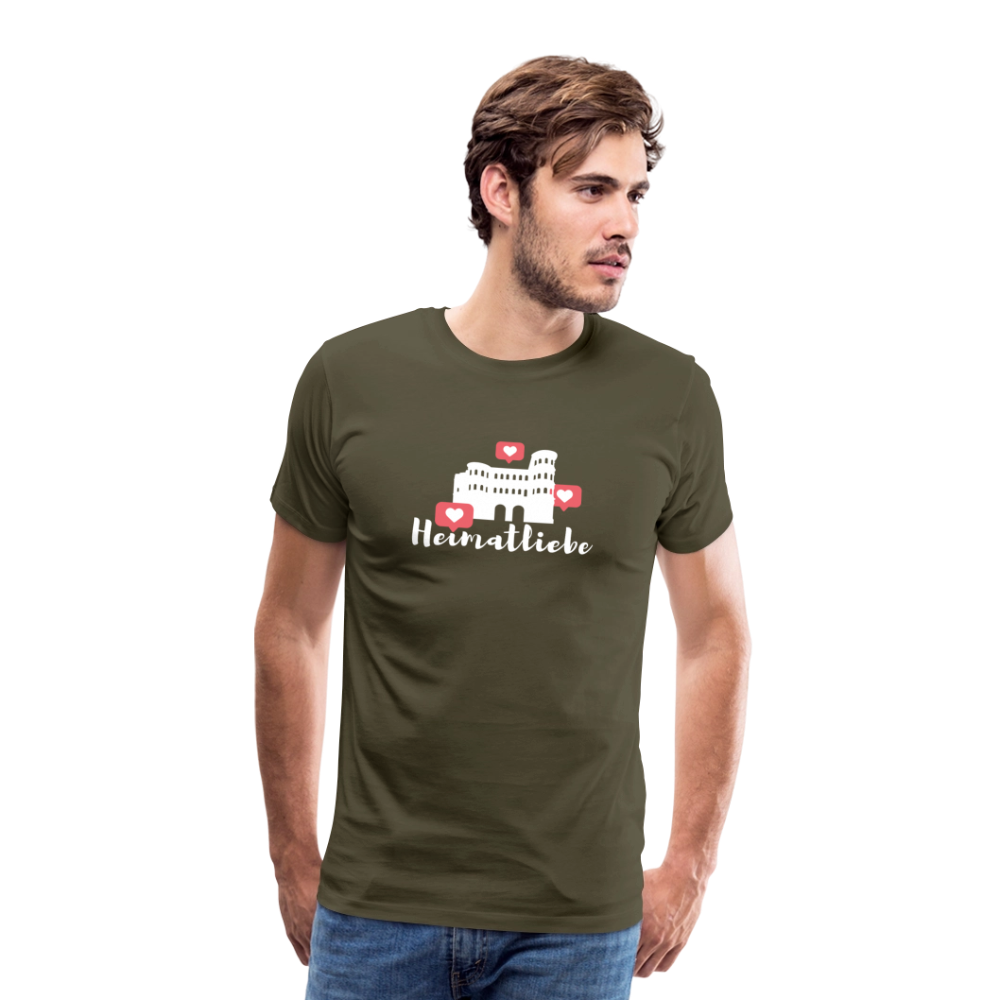 Männer Premium T-Shirt Heimatliebe - Khaki