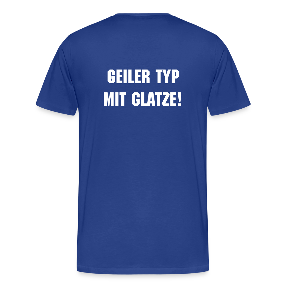 Männer Premium T-Shirt Glatze - Königsblau