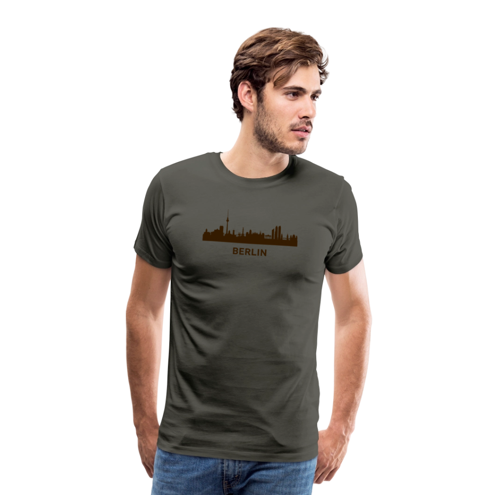 Männer Premium T-Shirt Berlin - Asphalt