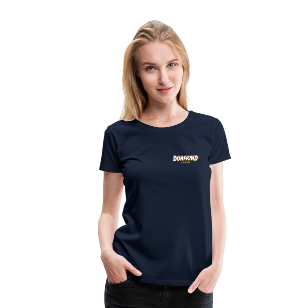 Frauen Premium T-Shirt Dorfkind - Navy