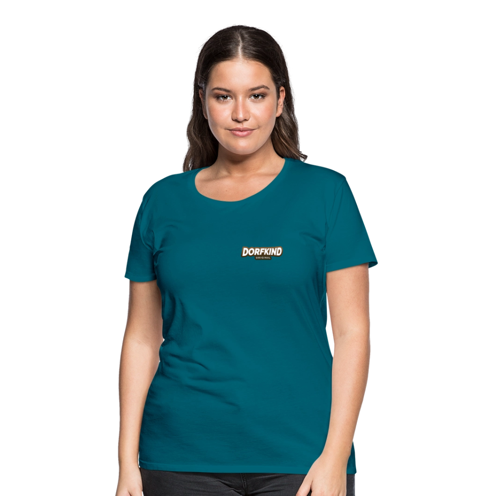 Frauen Premium T-Shirt Dorfkind - Divablau