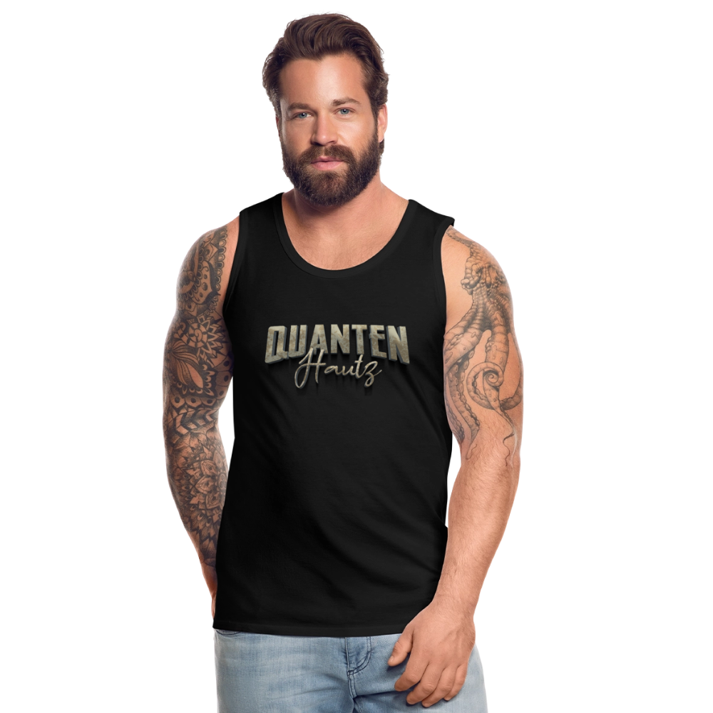 Männer Premium Tank Top Quanten Hautz - Schwarz
