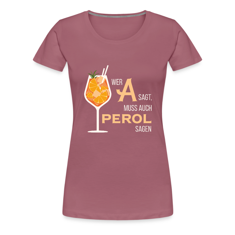 Frauen Premium T-Shirt Aperol - Malve