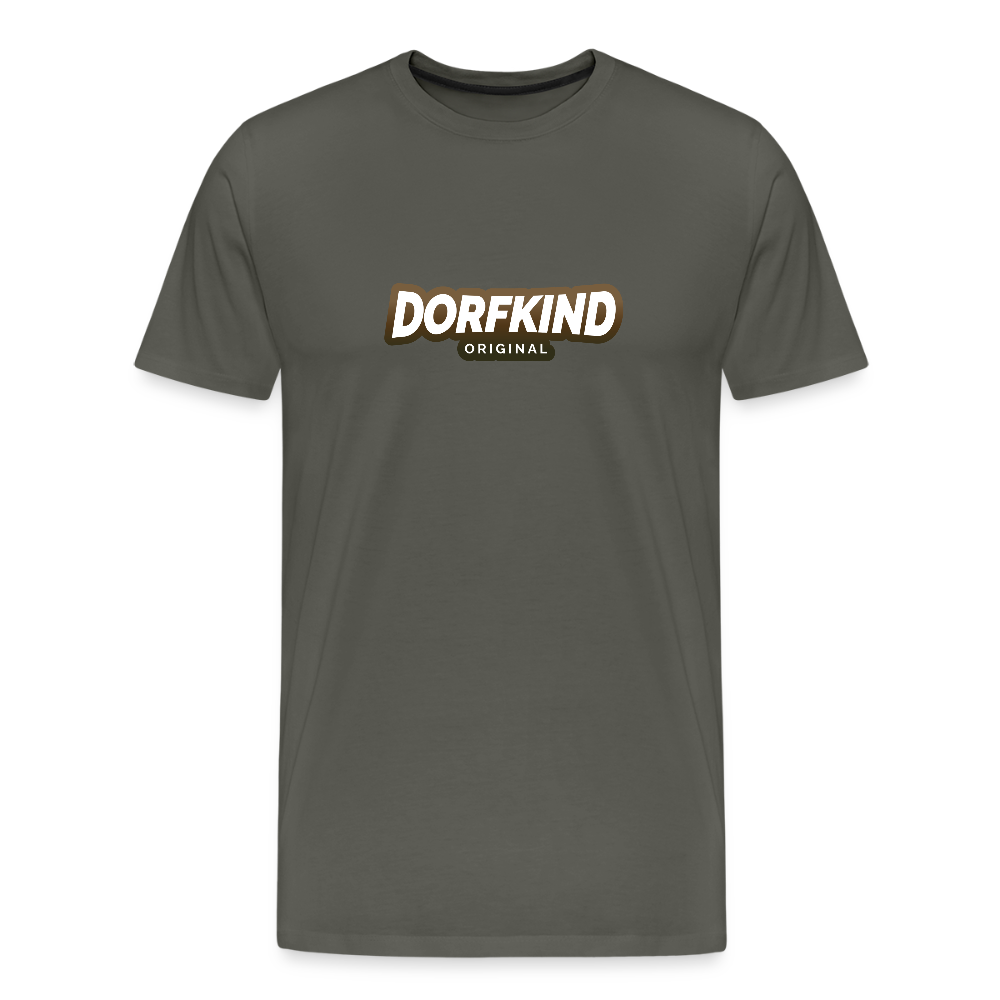 Männer Premium T-Shirt Dorfkind - Asphalt