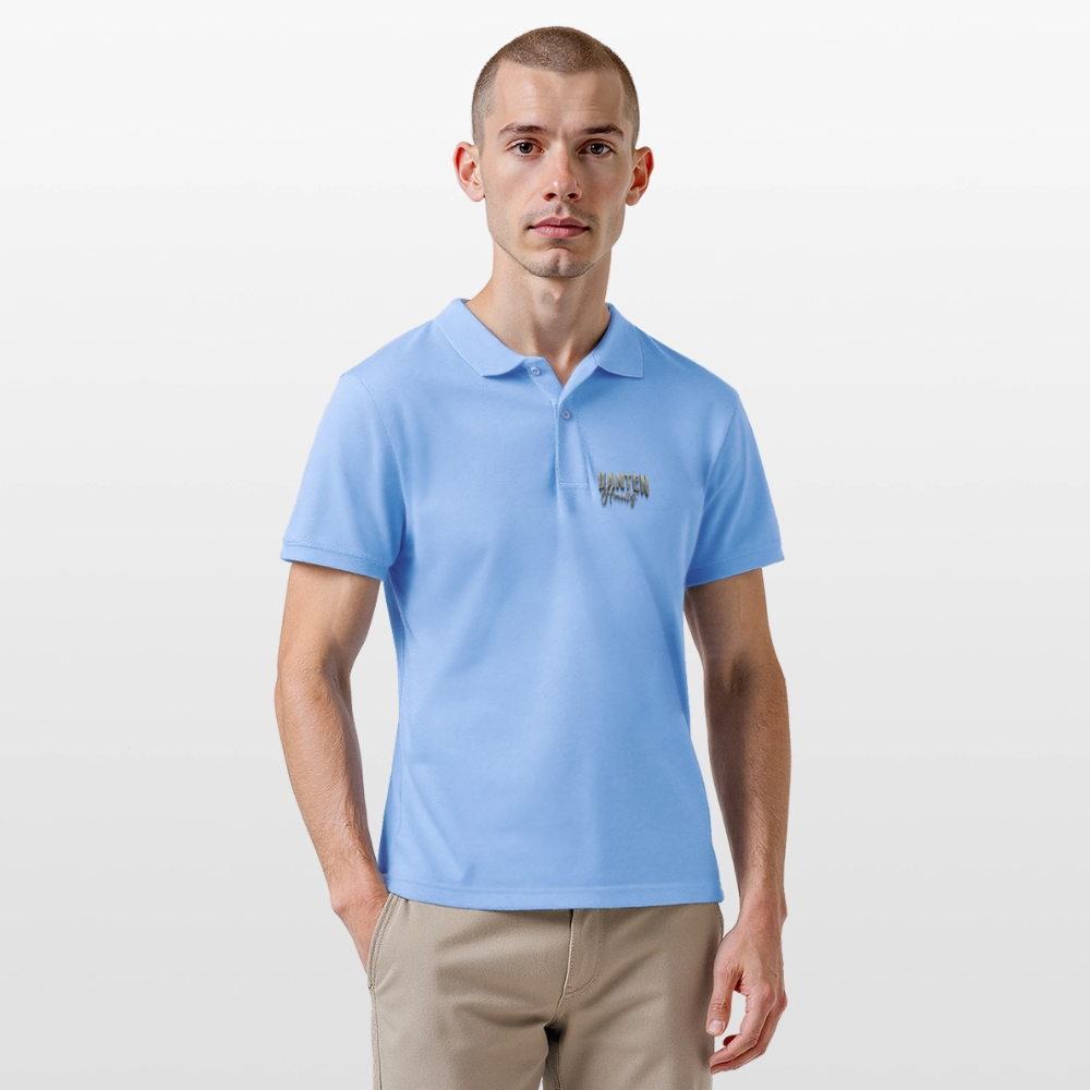 Männer Poloshirt Quanten Hautz - Himmelblau