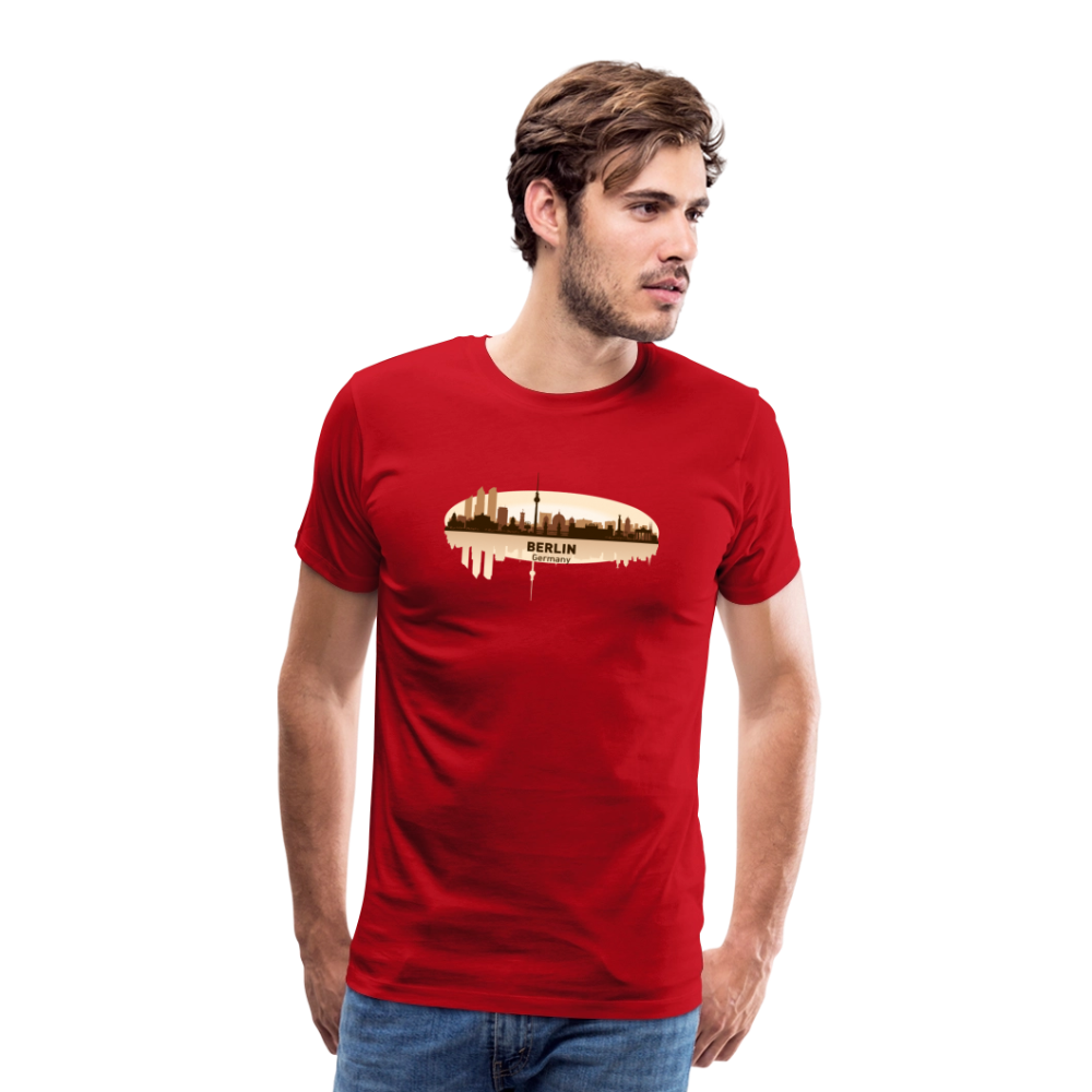 Männer Premium T-Shirt Berlin - Rot