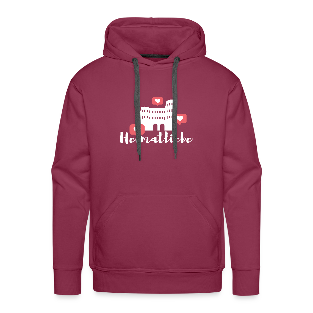 Männer Premium Hoodie Heimatliebe - Bordeaux