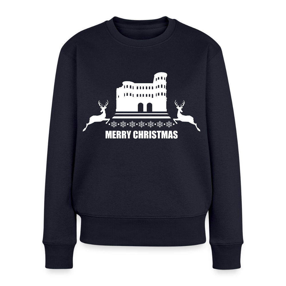 Frauen Premium Pullover Weihnachten - Navy