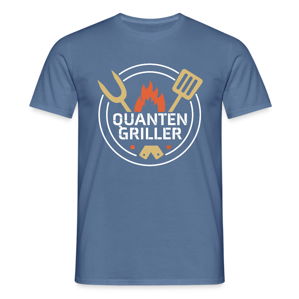 Männer T-Shirt Quanten Griller - Taubenblau 