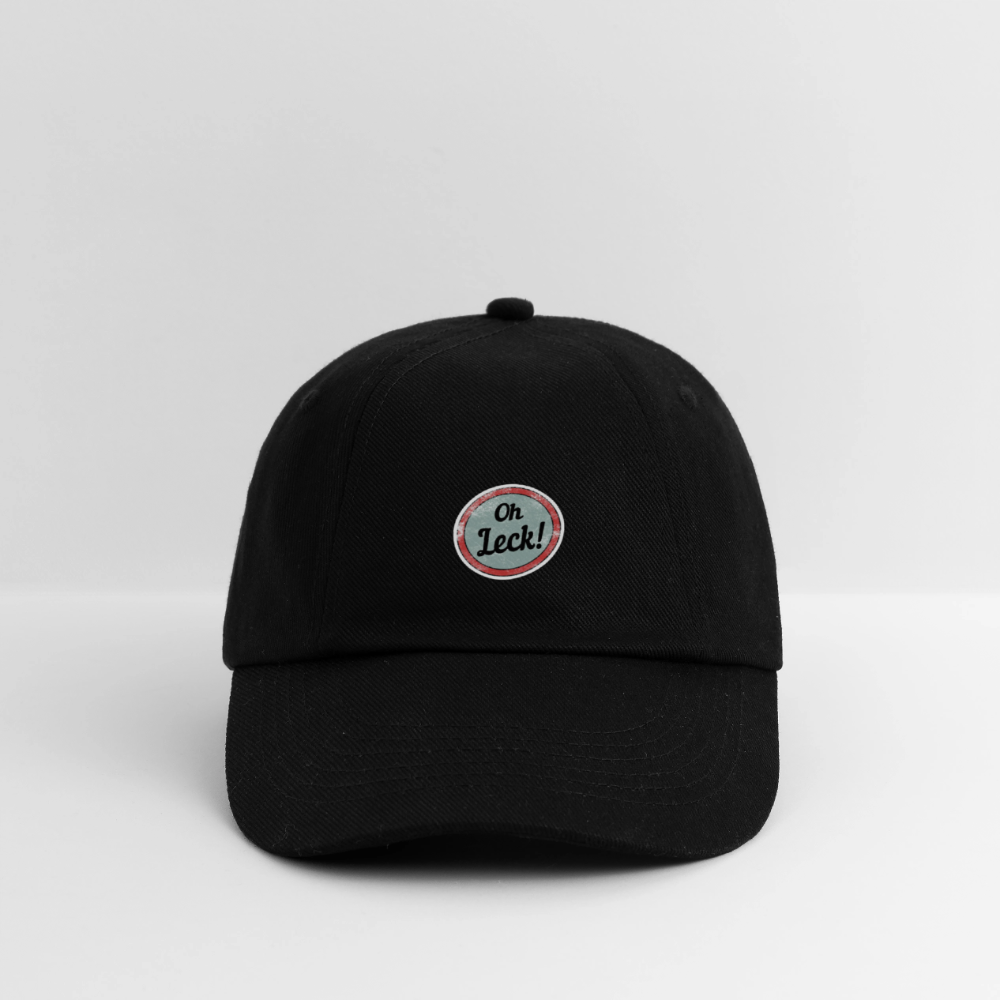 Baseballkappe Oh Leck! - Schwarz/Schwarz