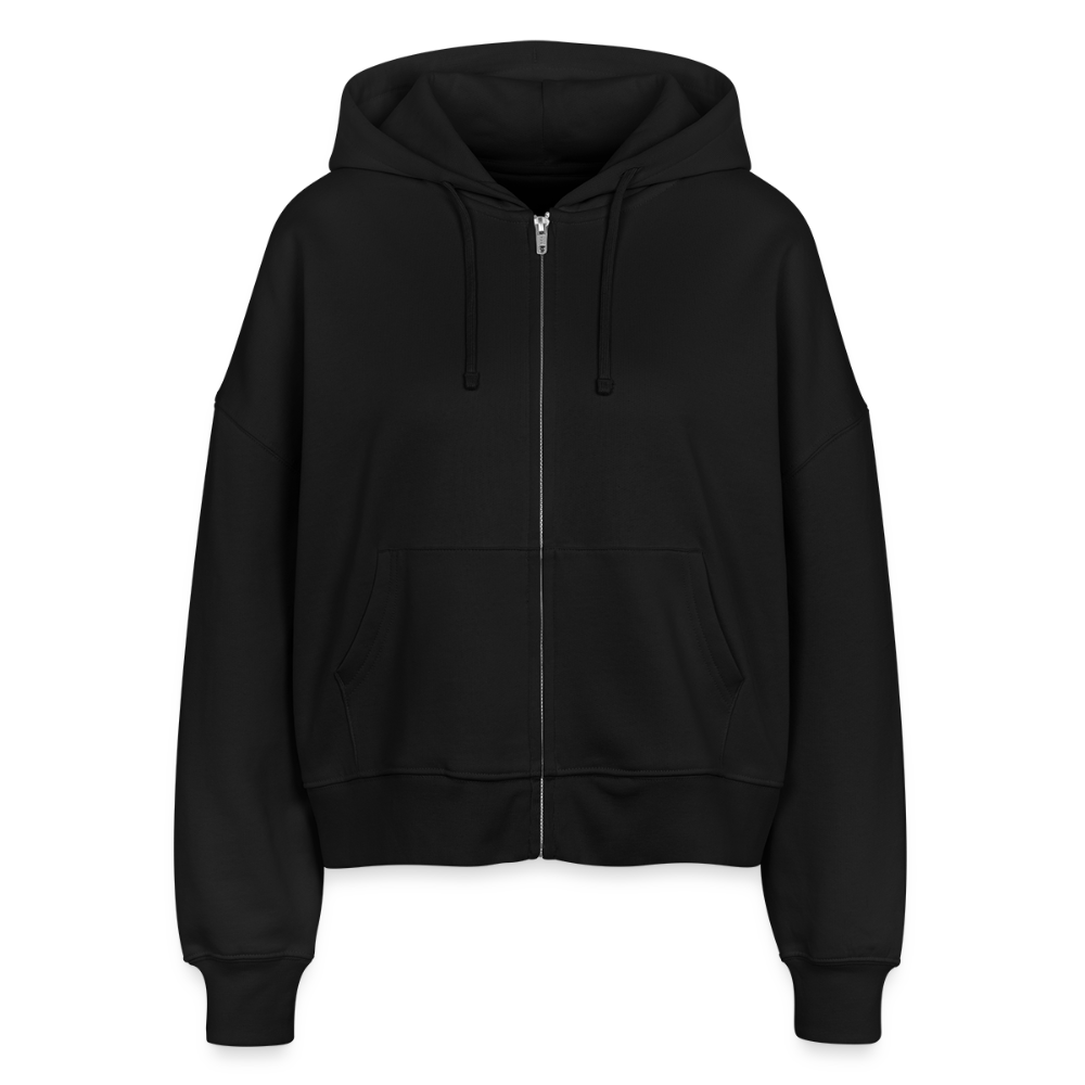 Stanley/Stella Boxy Frauen Bio Zip Hoodie Dorfkind - Schwarz