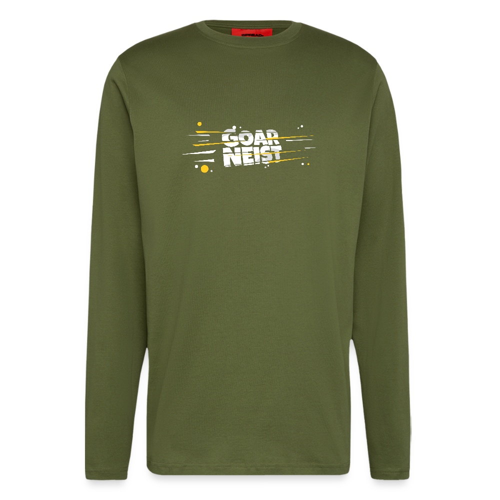 Organic Relaxed Langarmshirt Goarneist - MOSS GREEN