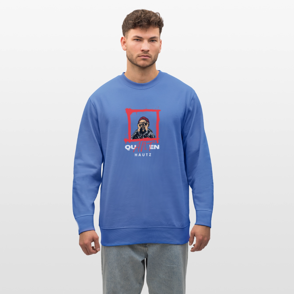 Unisex Bio-Sweatshirt CHANGER  Quanten Hautz - Blau