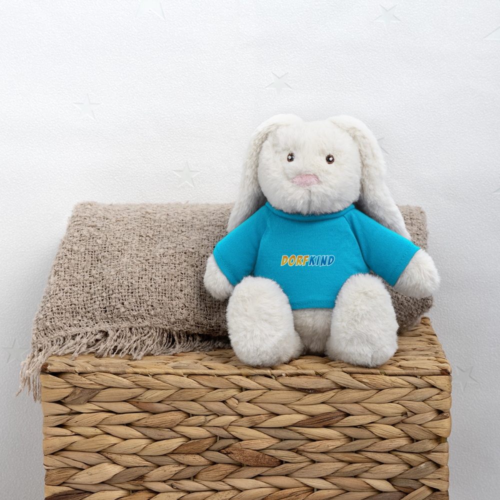 MiniFeet® RecycelHase® Creme Dorfkind - Atollblau