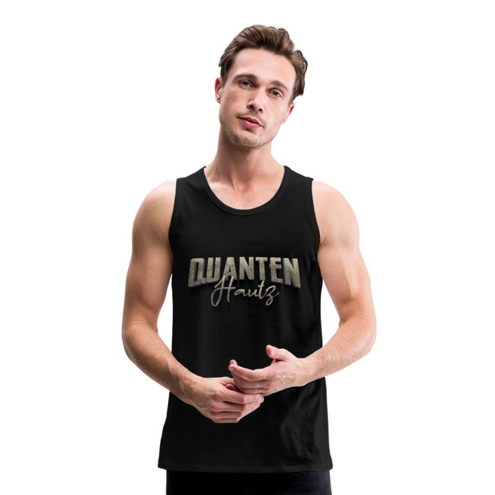 Männer Premium Tank Top Quanten Hautz - Schwarz