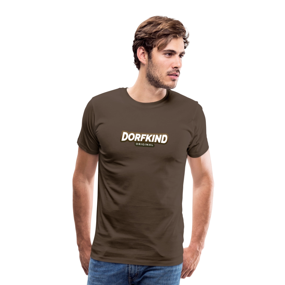 Männer Premium T-Shirt Dorfkind - Edelbraun