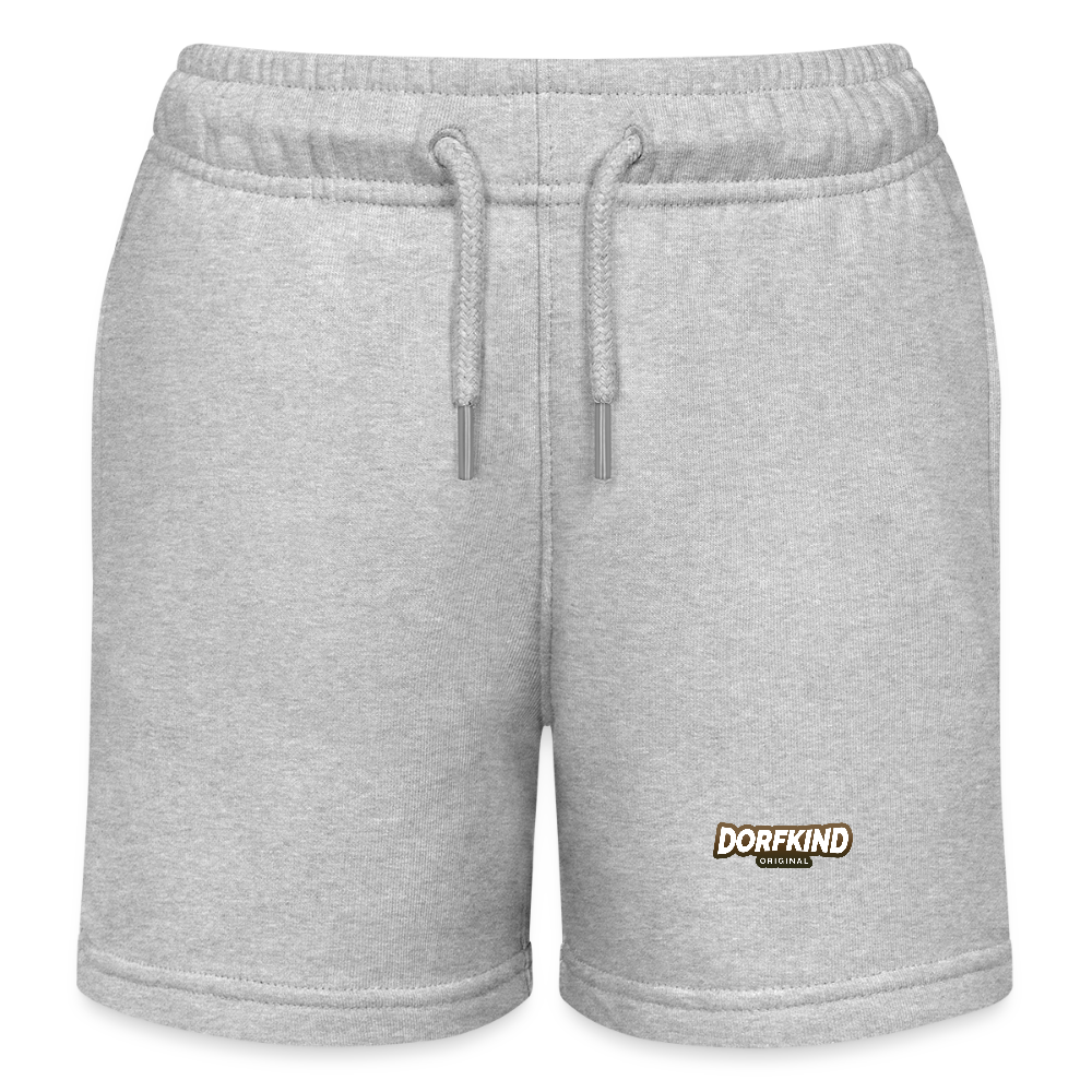 Kinder Bio-Joggingshorts Dorfkind - Grau meliert